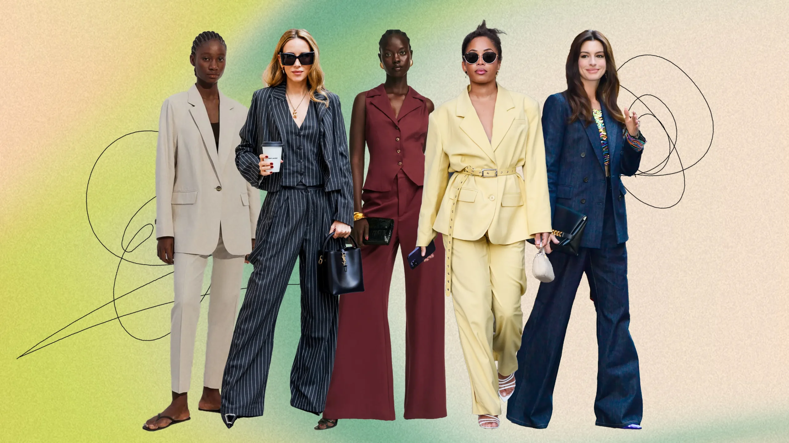 Evening Glamour with a Suit Twist
