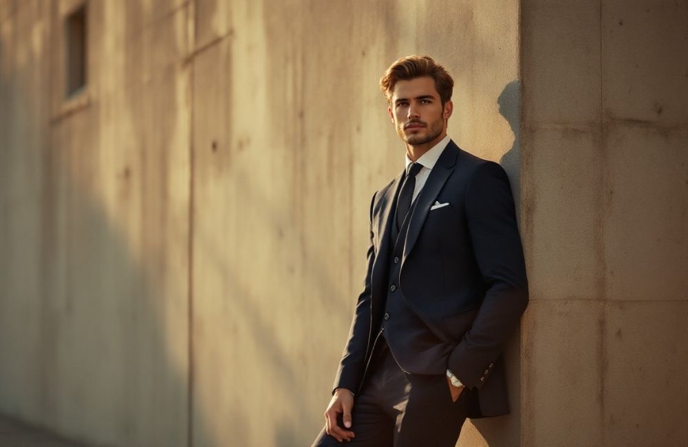 Black suits men Dubai