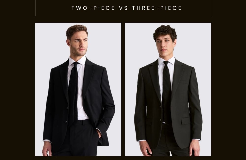 Two-Piece vs Three-Piece_ black suit Dubai